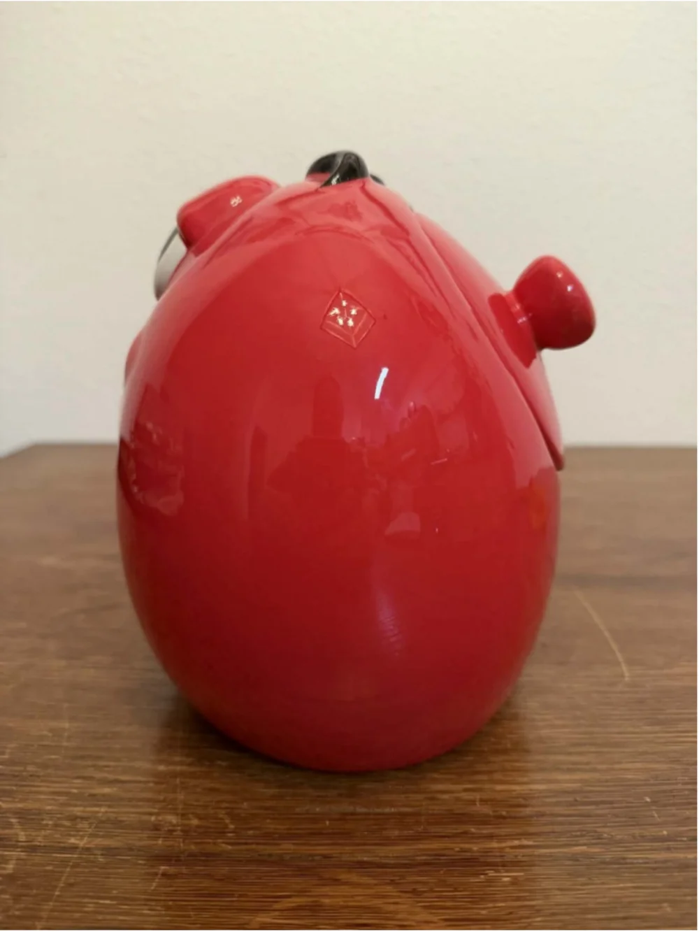 Galerie 2003 Red M&M Cookie Jar Ceramic Red Jar Mars Collectible Kitchen Decor